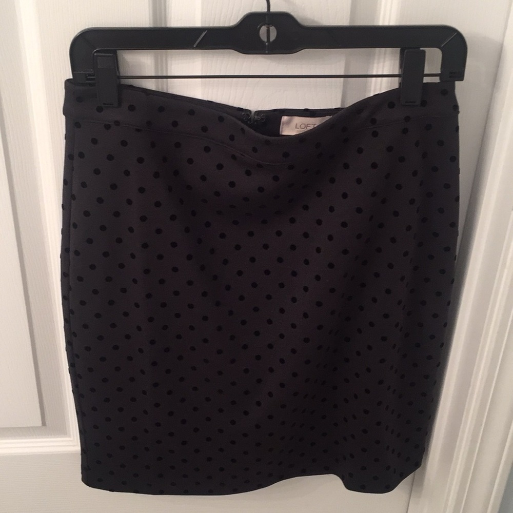 Polka dot mini skirt